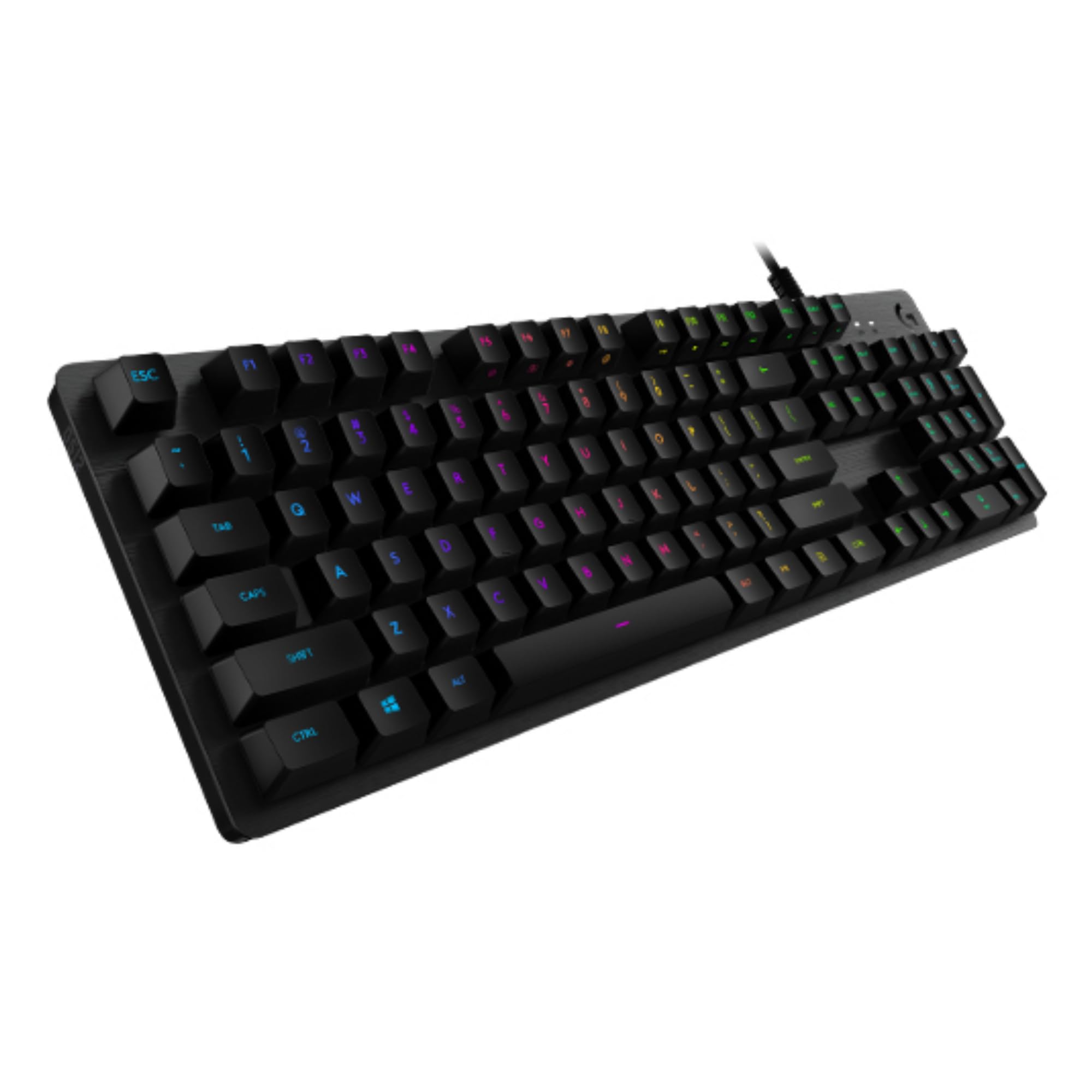 Logitech G512 Tastiera Gaming Meccanica | LIGHTSYNC RGB, Tasti Retroilluminati, Switch GX Brown, Telaio Alluminio, USB, QWERTY Layout Italiano - Nero