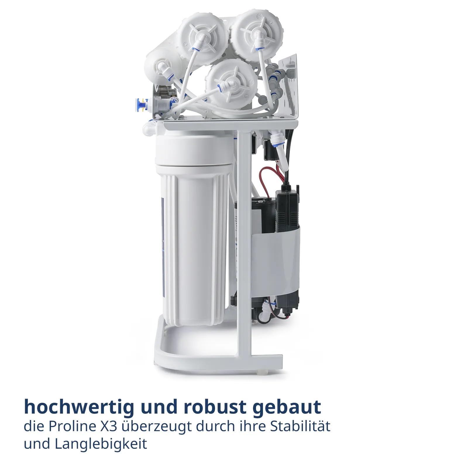 OsmoFresh Osmoseanlage Proline X3 | 600 GPD | 1,6l/min | unter Spüle | mit Osmosehahn | vom Premium Hersteller
