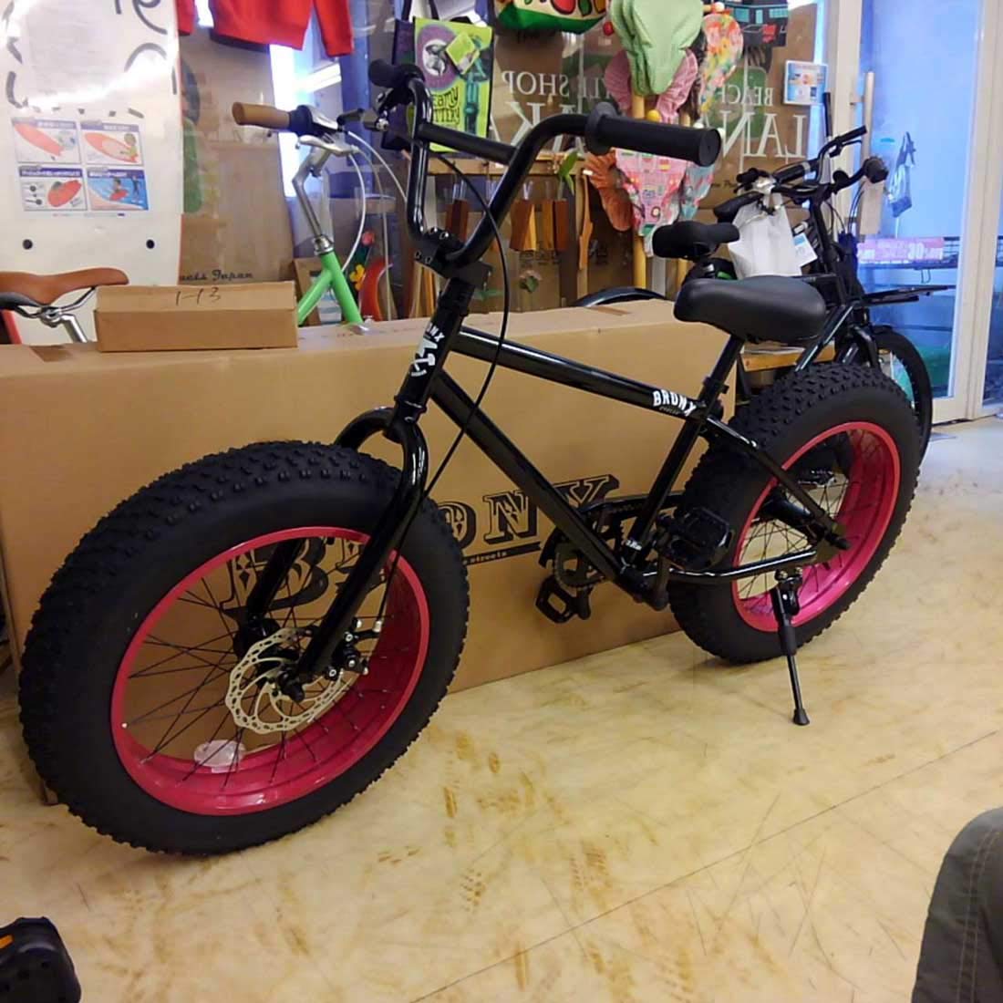Amazon | 自転車 通販 BRONX 20BRONX グロスブラック×ピンクリム 20 