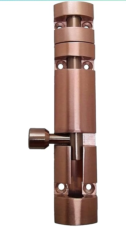 EHardware Depot Black Door Security Latch Lock Tower Bolt for Home, Bathroom, Office, Living Room (Pack of 1 Tower Bolt) (Rose Gold Tower Bolt, 18 Inch)