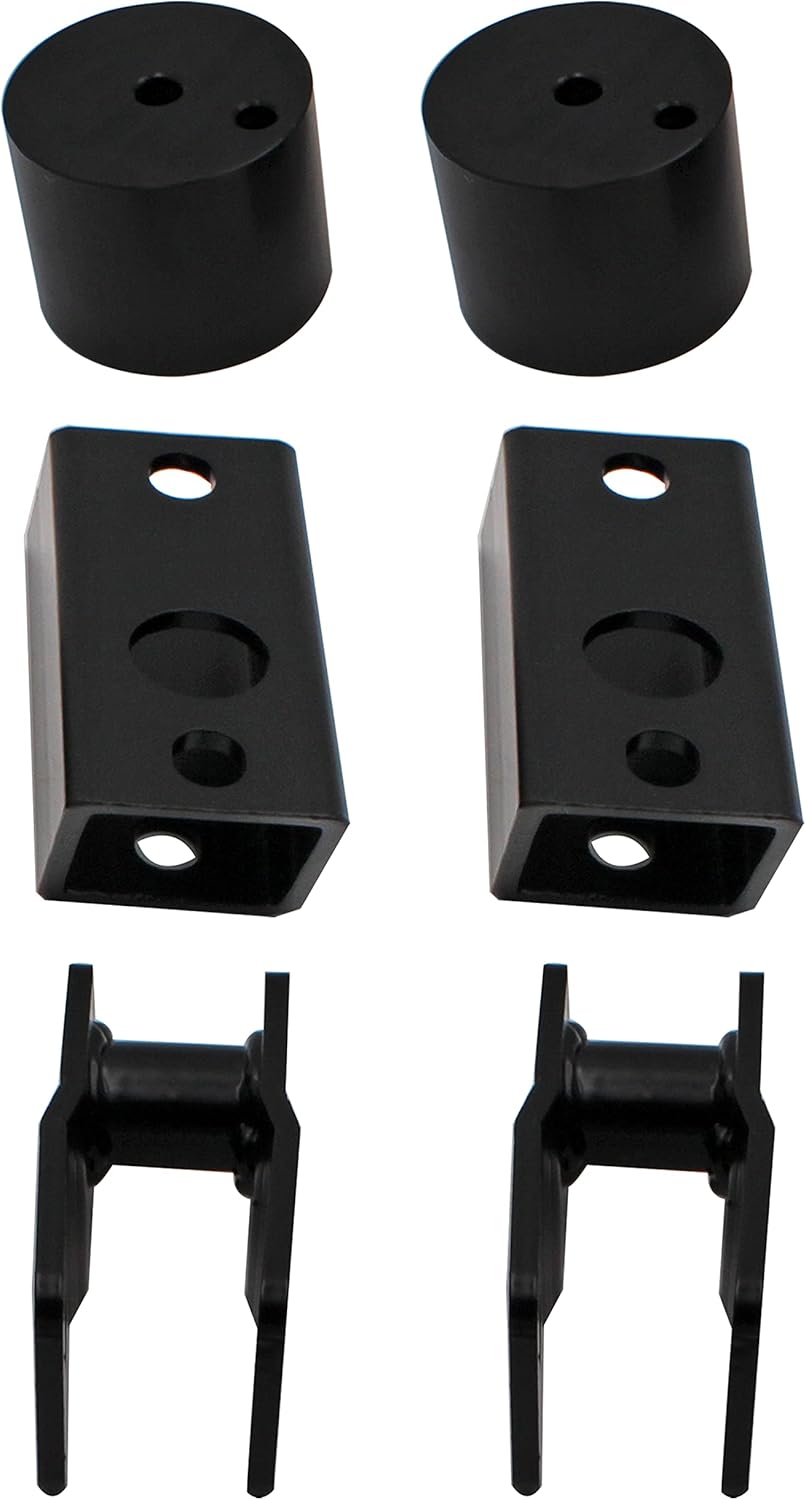 66-2726 Leveling Kit 2.5" Front Strut Coil Spacer with Track Bar Relocation Bracket Suspension Lift Kit, Compatible with 2011-2024 Ford Super Duty F250/F350/F450 4WD Trucks