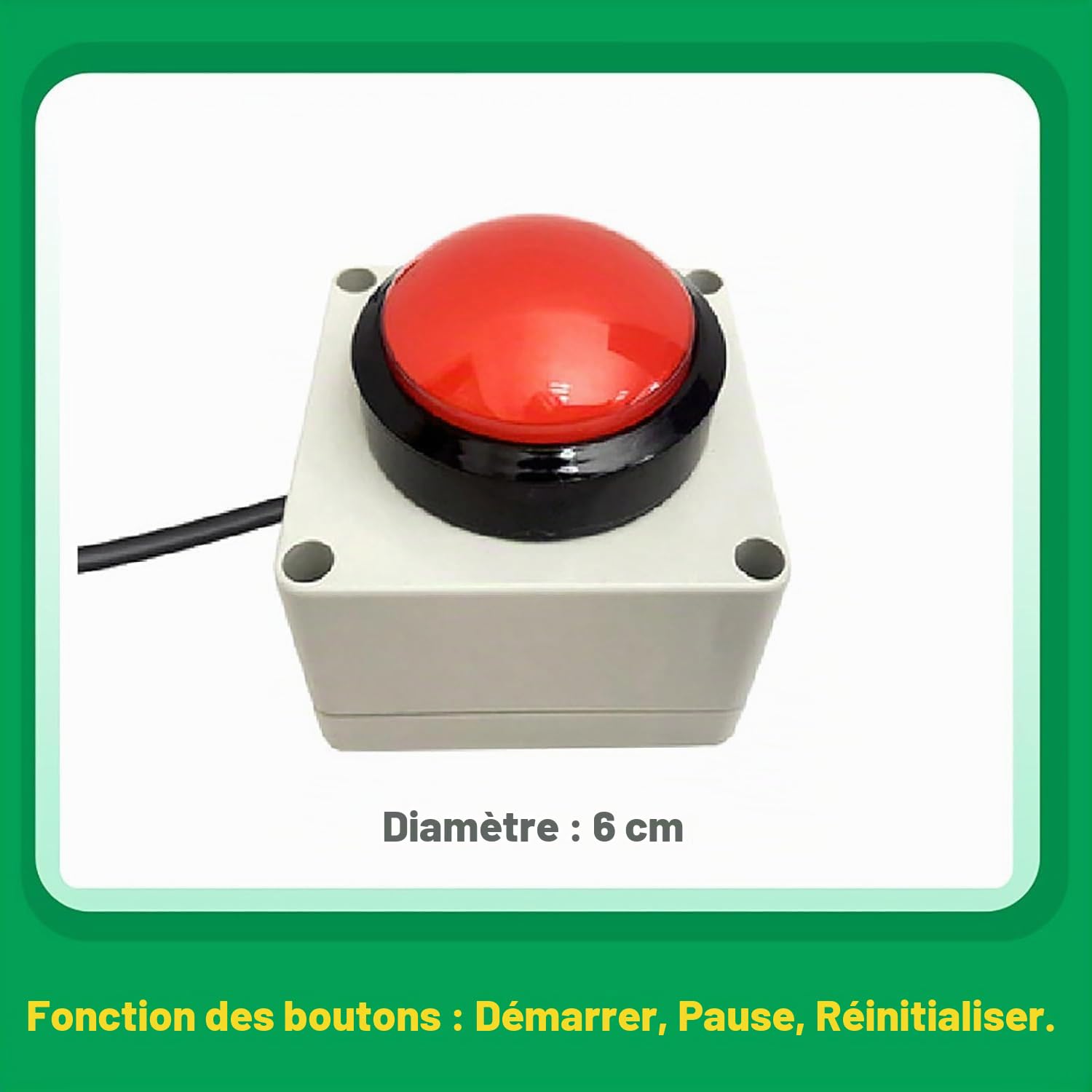 Timer Sport avec Chronomètre et Minuteur d’Intervalle, Horloge Murale Numérique LED avec Télécommande et Bouton – Idéal pour Fitness, Gym, EntraînementBlack,3inch