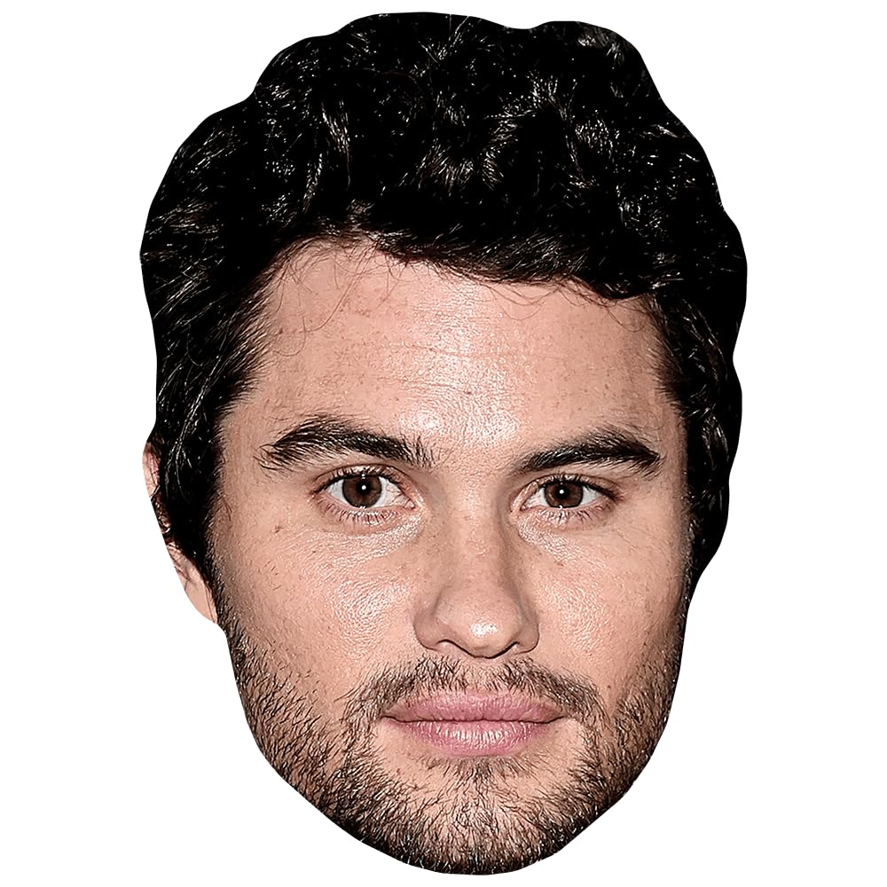 Chase Stokes (Beard) Celebrity Mask, Flat Card Face, Fancy Dress Mask