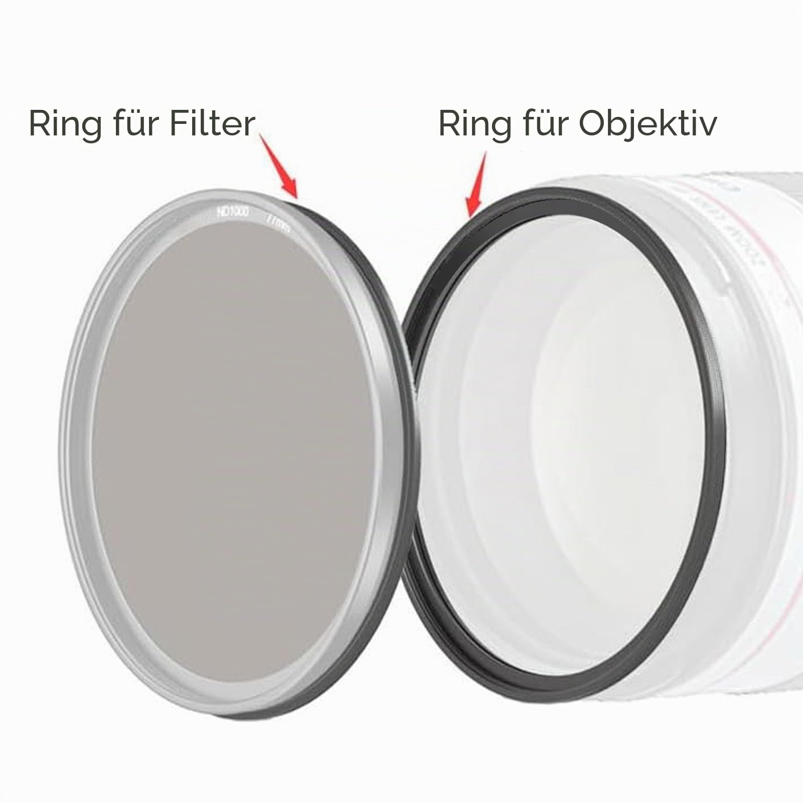 Ringfilter-Adapter, 67 Mm auf 67 Mm Kamera-Filterring, Gewindefilter aus Aluminiumlegierung auf Magnetfilter-Adapterring, Schnellverschluss für Einfache Installation