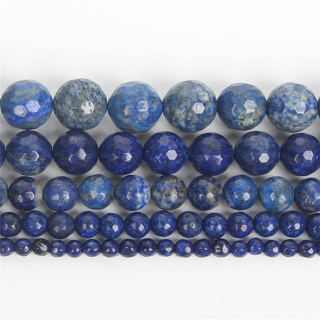 Perles lapis lazuli de qualité supérieure 8mm pour boucles d'oreilles