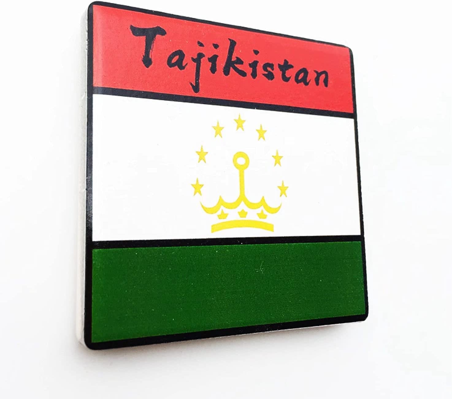 Altko Sz-3981 Flag Tajikistan Magnet Fridge Refrigerator Magnet Decoration Sticker Souvenir Resin Crafts Kitchen Whiteboard