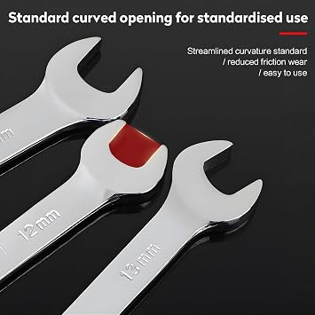 Combination Ratchet Spanner, CRV Forged 8mm Wrench