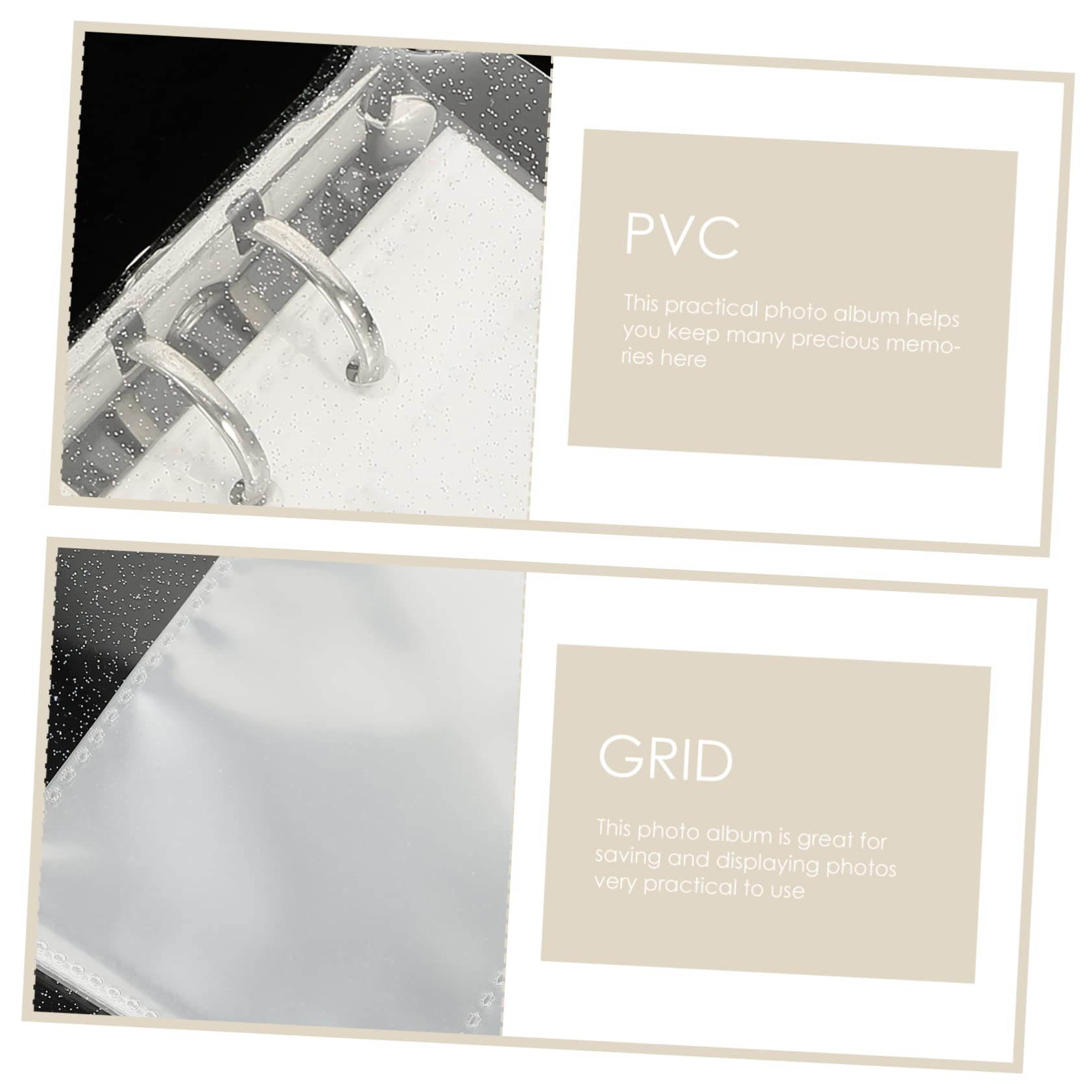 ERINGOGO 1 Set Portable Transparent Photo Album Insert Style Kpop Photocard Holder for Storing and Displaying Pictures Cards and Keepsakes for and Special Occasions