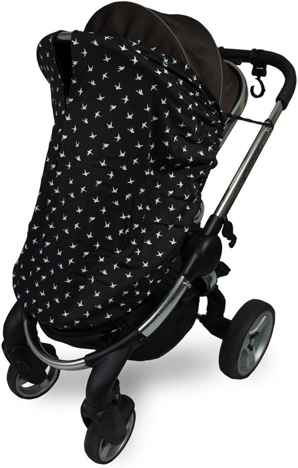 Outlook Universal Cotton Sleep Eazy Stroller Cover (Black Swallows)