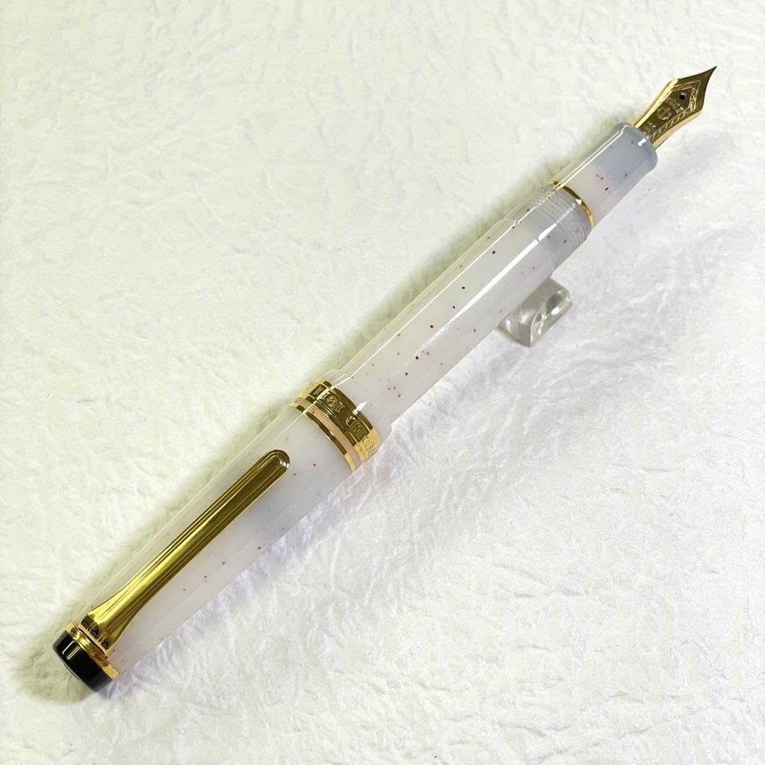 Amazon | セーラー 万年筆 四季織 雪月空葉 雪椿 14K F | 万年筆