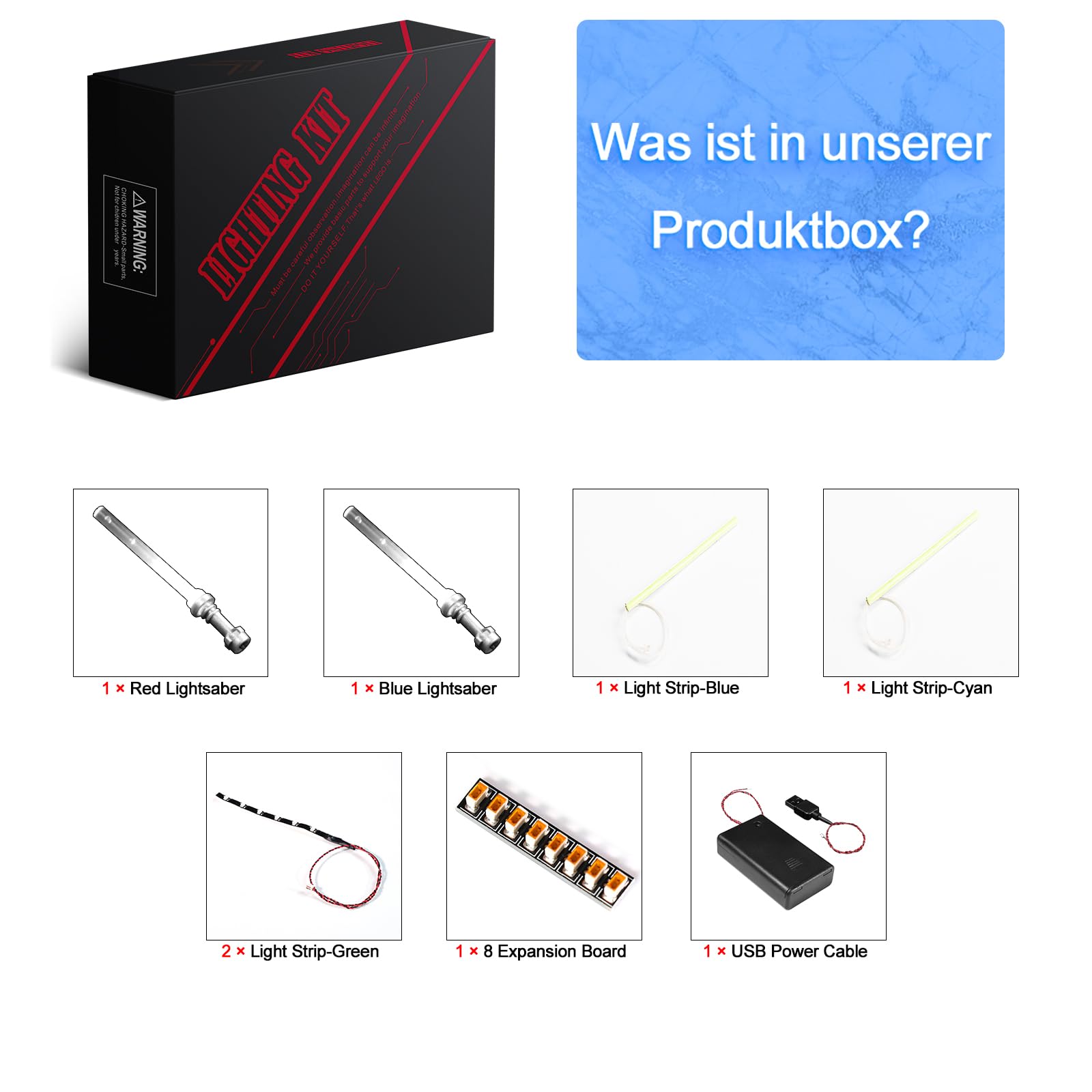 LocoLee Led Licht Set für Lego Thronsaal des Imperators, Led Beleuchtungs Set für Lego 75352 Star Wars Thronsaal des Imperators 75352 Emperor’s Throne Room Diorama - Nur Lichter Set, Kein Modell
