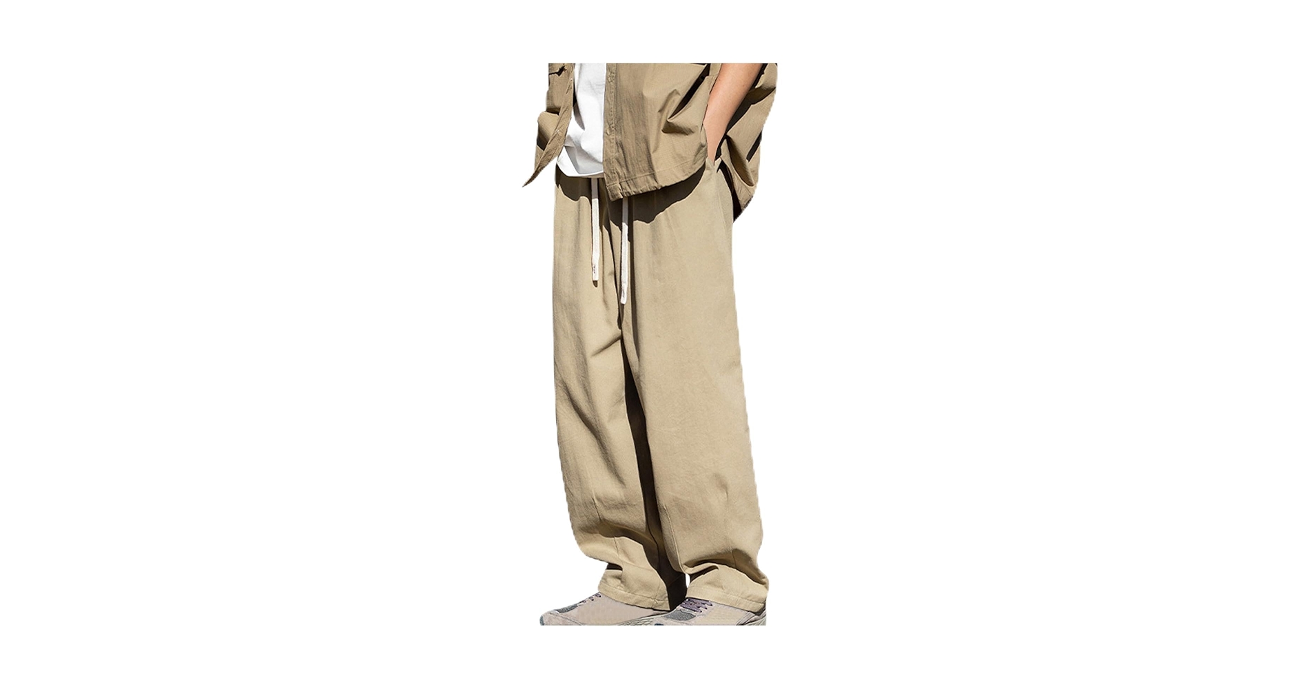 Amazon.com: Mens High Street Pants Retro Baggy Outdoor Pants