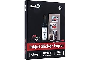 Koala Printable Glossy Inkjet Label Paper: Superior Inkjet Printing for Labels