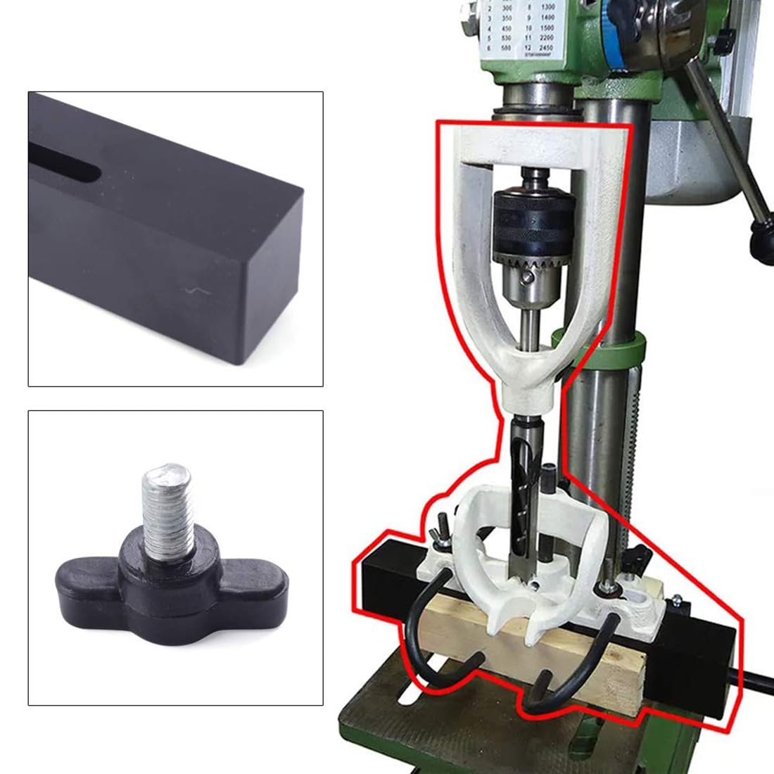 Lavorazione del legno Banco Mortasatrice Foro Quadrato Scalpello Trapano Macchina Lavorazione Del Legno Mortasa Macchina Trapano Da Banco Mortasatrice Foro Quadrato Scal