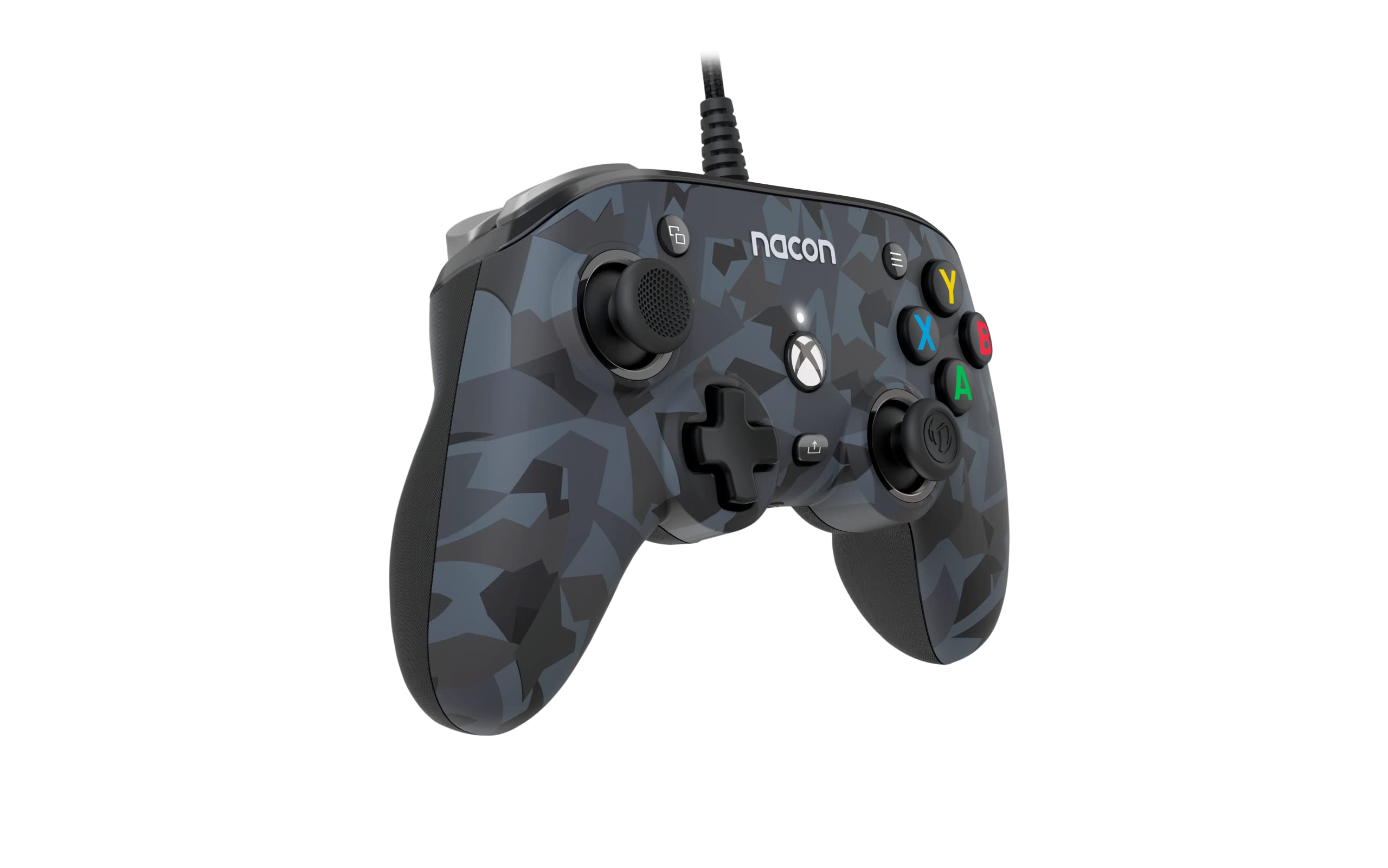 NACON Pro Compact Controller Xbox Serie X Wired -licenza ufficiale Microsoft, programmabile, ergonomico, 3D sound, Black