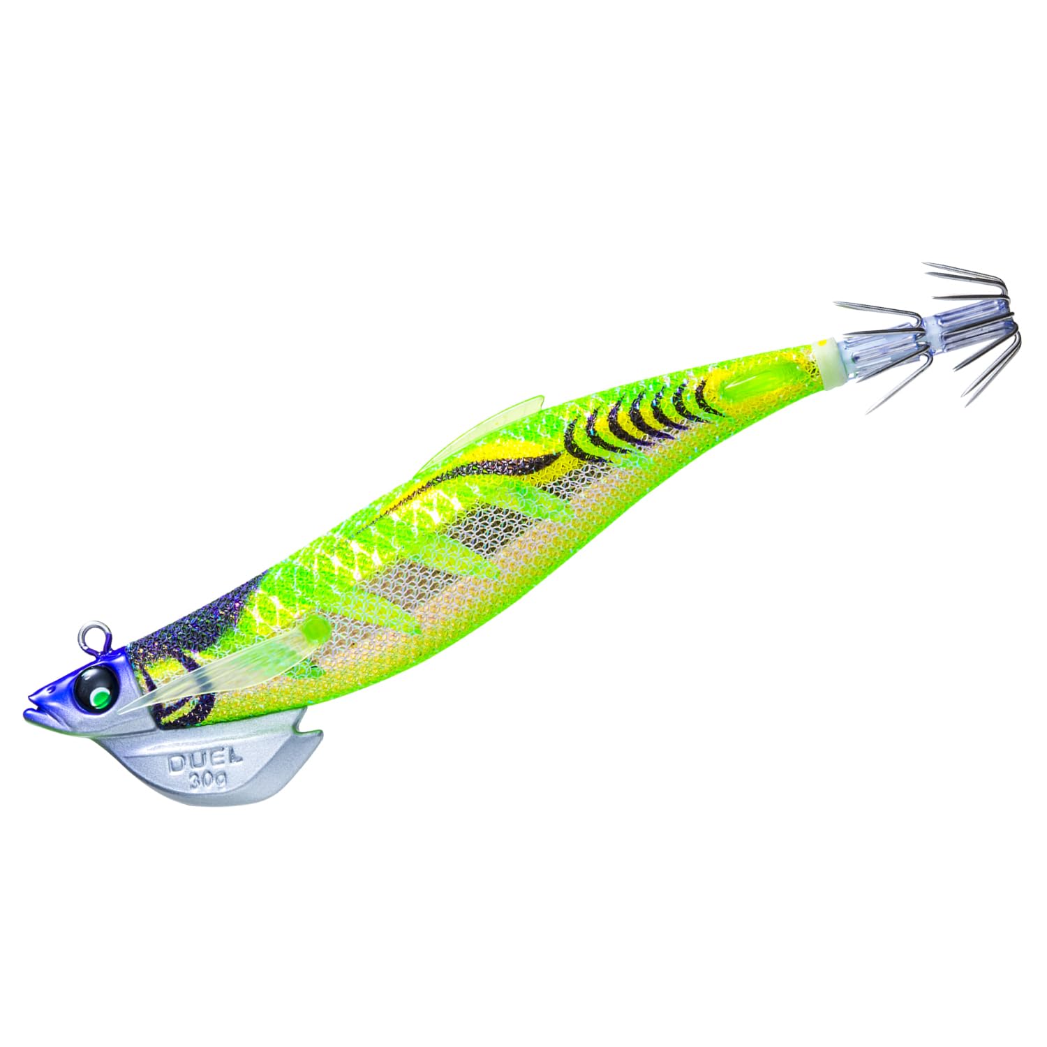 Duel Easy Q Finplus TR Rattle No. 3.5 1.1 oz (30 g) System Color Cloudy Lime Tip Run Egging Squid