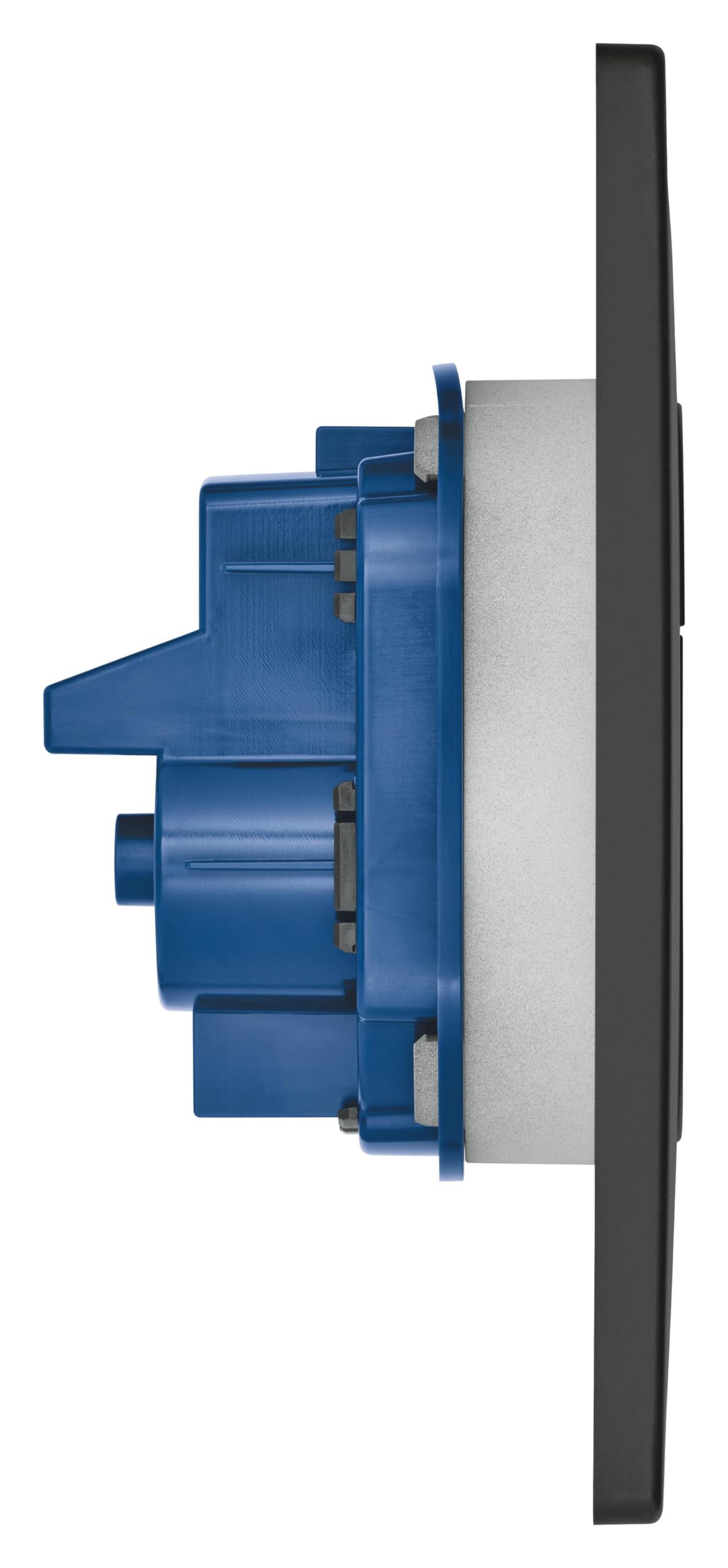 GROHE Arena Cosmopolitan – płyta osłonowa (156 x 197 mm, oszczędność wody, do 2-krotnego uruchomienia i uruchomienia i zatrzymania), phantom black, 38844KF0