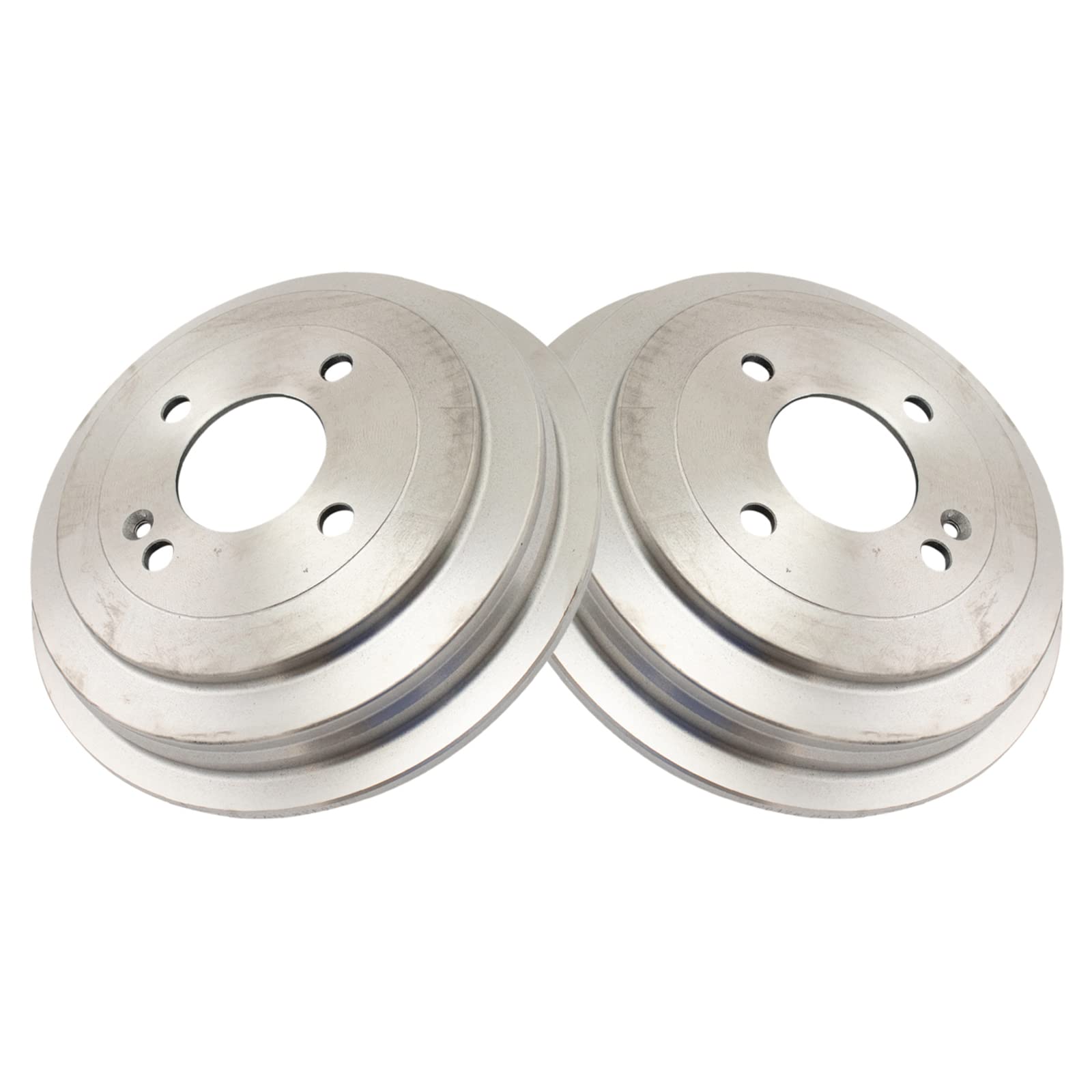 TRQ Rear Brake Drum Pair LH Driver & RH Passenger Sides for Kia Rio Hyundai Accent New