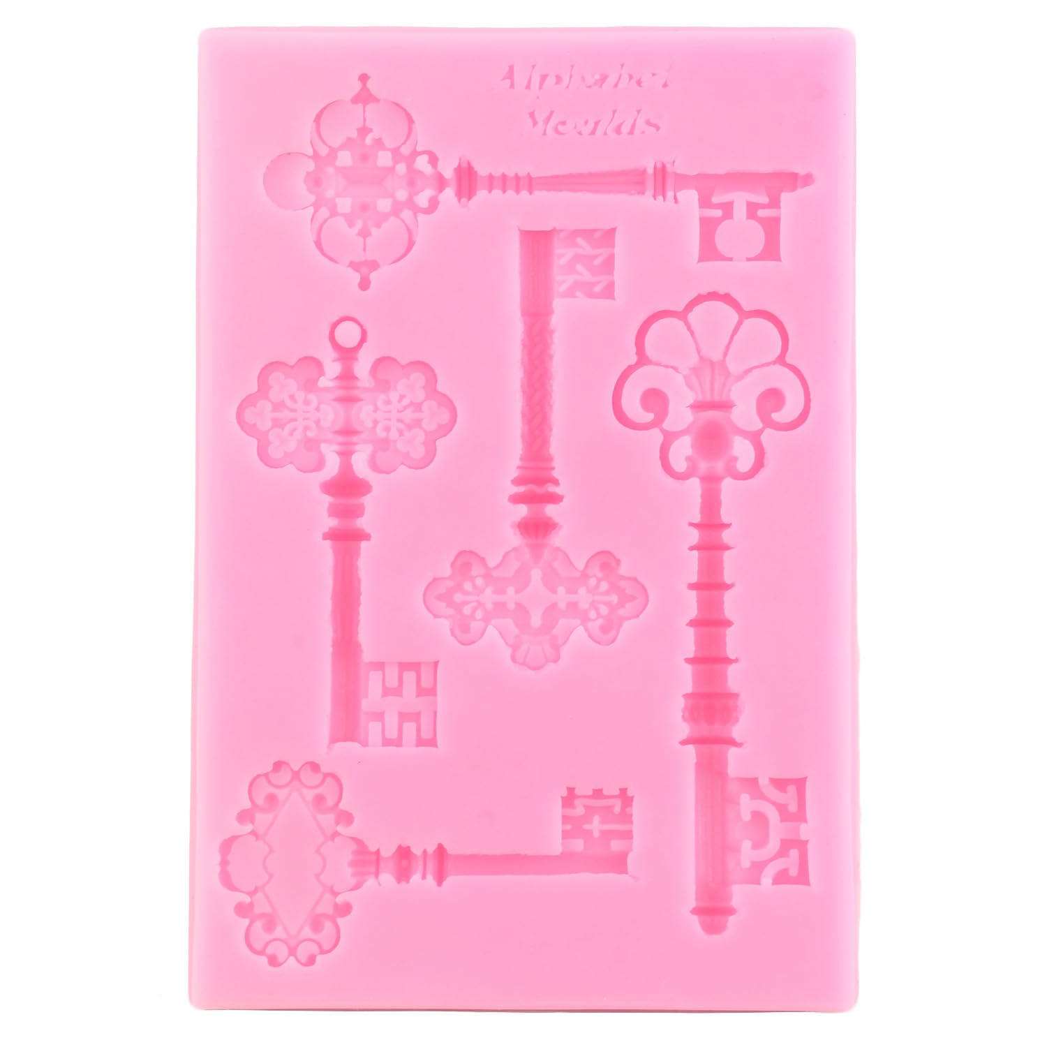 Vintage Sleutel Taart Fondant Schimmel - Sleutelgat Siliconen Mal voor Taart Decoratie, Sugarcraft, Cupcake Topper, Chocolade, Gebak, Polymeerklei, Epoxyhars(1