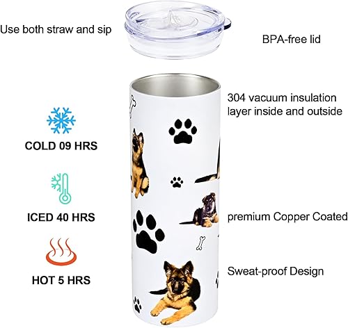 Miniatura 2 de GINGPROUS Regalos de pastor alemán, regalos para madres de perros, regalos para amantes de los perros, dueños de perros, adiestrador de perros,