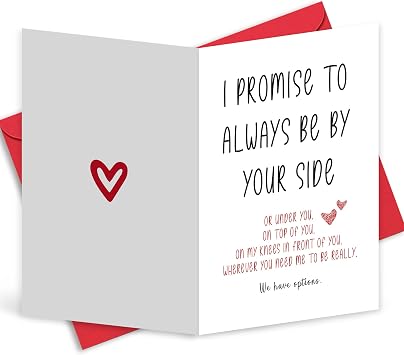 Valentines Day Card for Husband Boyfriend - Naughty Valentines Day Card for Him, Inappropriate Valentines Cards for Lover, Valentines Cards from Wife Girlfriend, Valentines Gifts for Husband Boyfriend