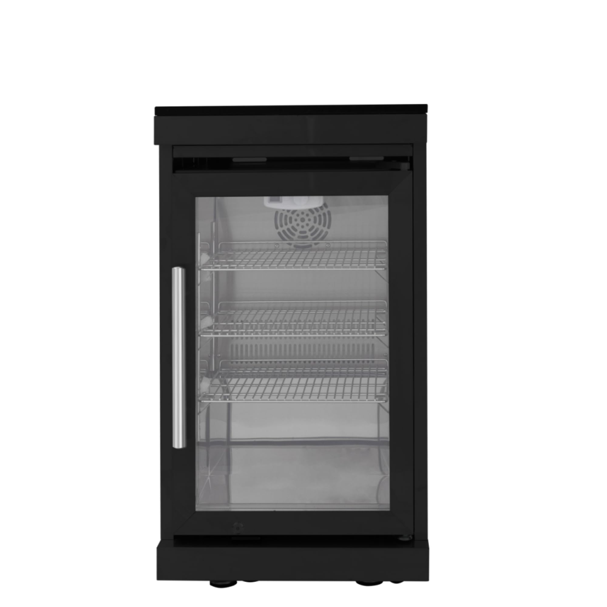 Black Single door Fridge Cabinet Outdoor Kitchen Islands