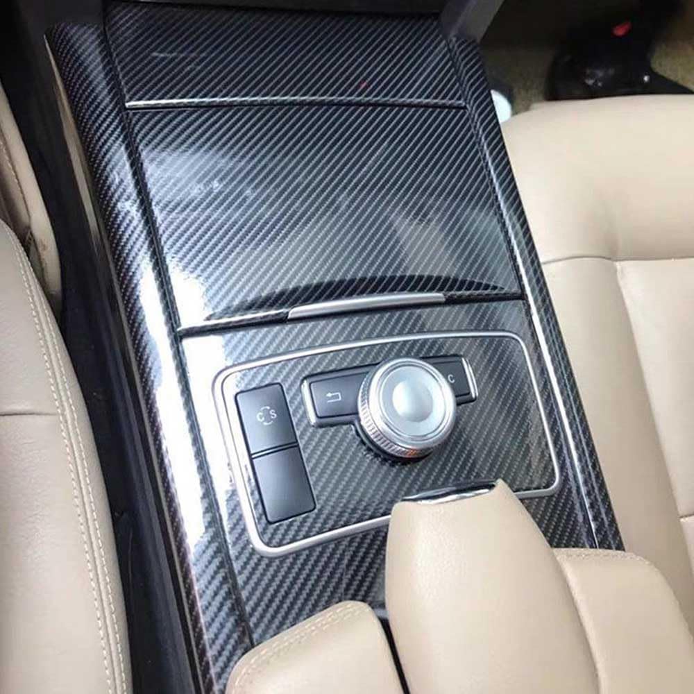 for Mercedes Benz E Class W212 2009-2013 Interior Central Control Panel Door Handle 5D Carbon Fiber Stickers Decals Car Styling Accessorie (2009-2013 W212)