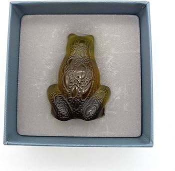 【美品】LALIQUE ラリック カエル 蛙 クリスタルガラス フィギュリン 美品】LALIQUE ラリック カエル 蛙 クリスタルガラス フィギュ