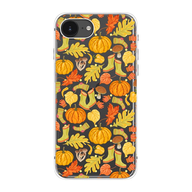 Blingy's For Cellphone Case, Fun Pumpkin Style With Fall Leaves