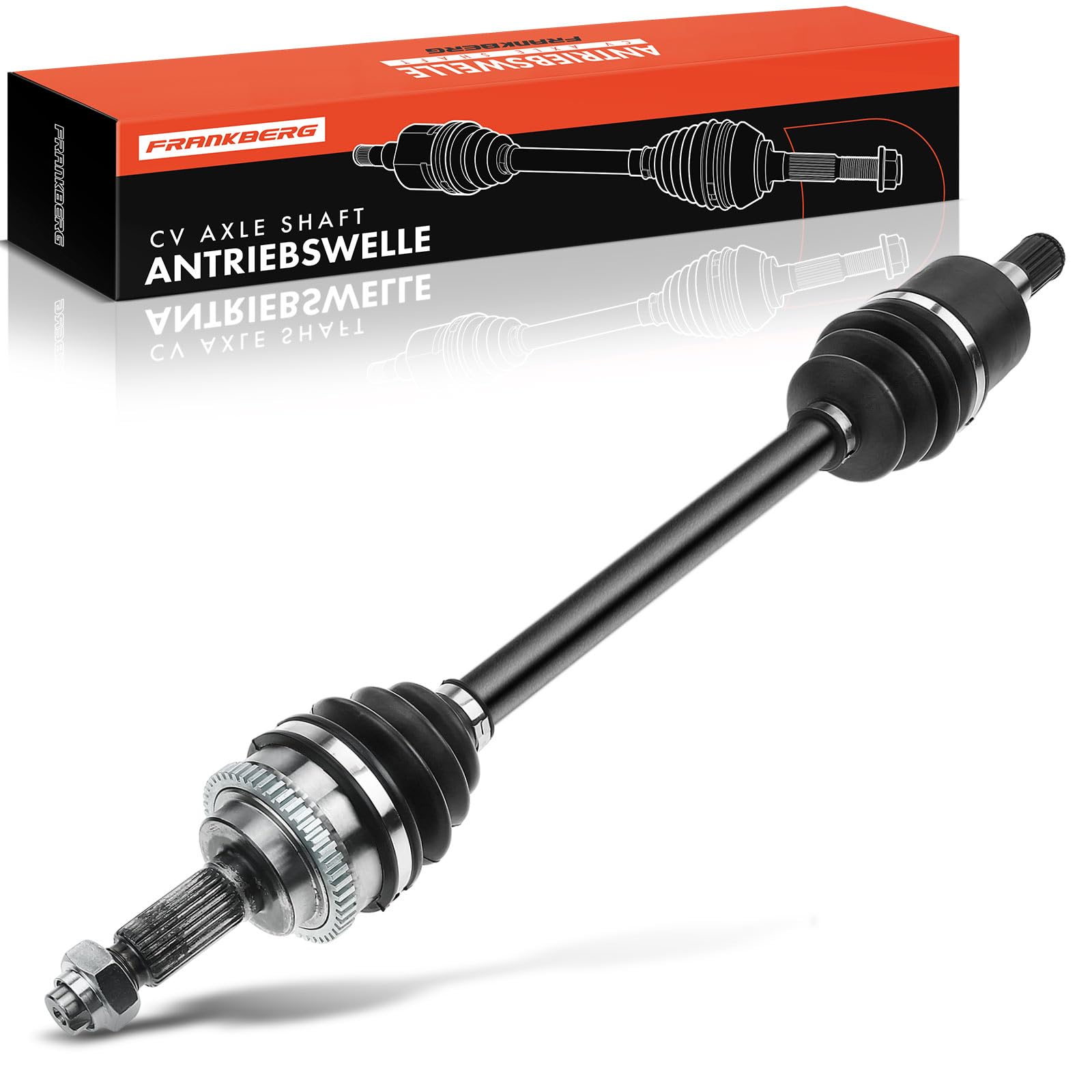 Frankberg Eje motriz Eje de transmisión Caja de cambios manual con ABS Ring Eje delantero Izquierda Compatible con Picanto SA 1.0L 1.1L 2004-2011 Replace# 4950007000