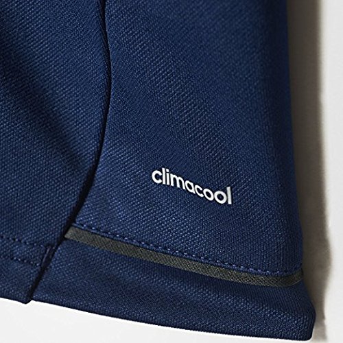 Adidas Tiro 17 Treinamento Manga Longa - Meninos, Dark Blue-dark Grey-white, X-Large