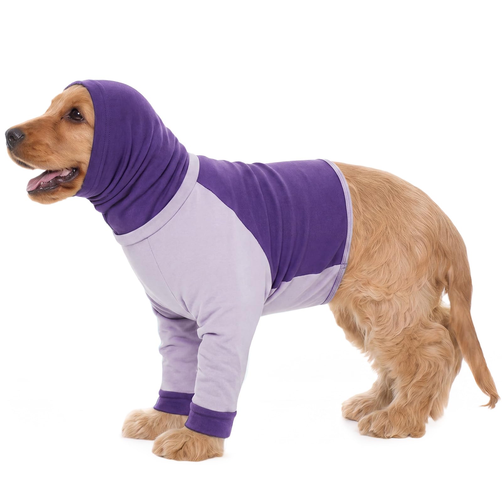 Dog Recovery Suit with Neck & Front Leg Protection, Anti Licking Shirt