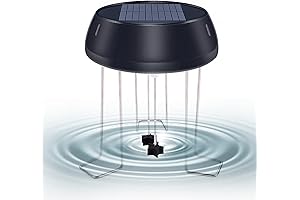 Lewisia Solar Water Wiggler, Solar Powered Bird Bath Water Agitator for Birdbath Garden (Without Battery)