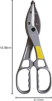 Vista 7 de MIDWEST MagSnips - Tijeras de corte recto para cortar material de hoja regular, fabricadas en los Estados Unidos, MWT-1200