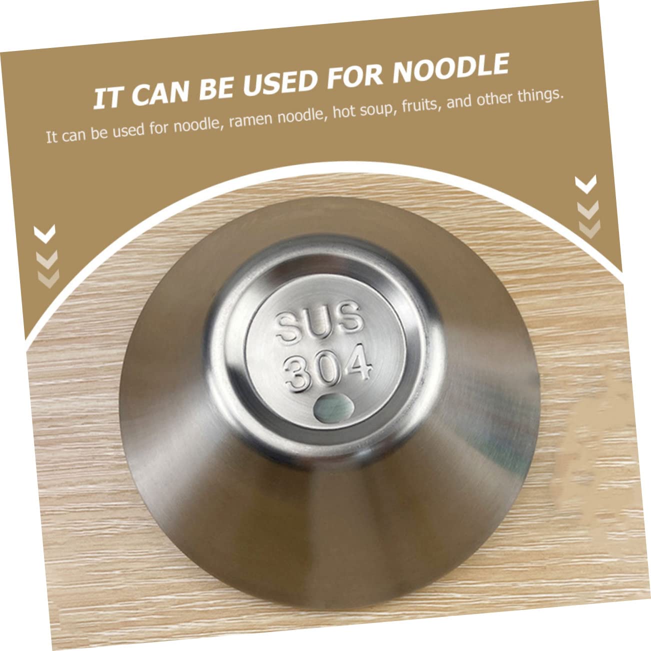 Amazon | OUNONA 不锈钢双层断热碗 キッチン用耐熱サラダボウル 防熱