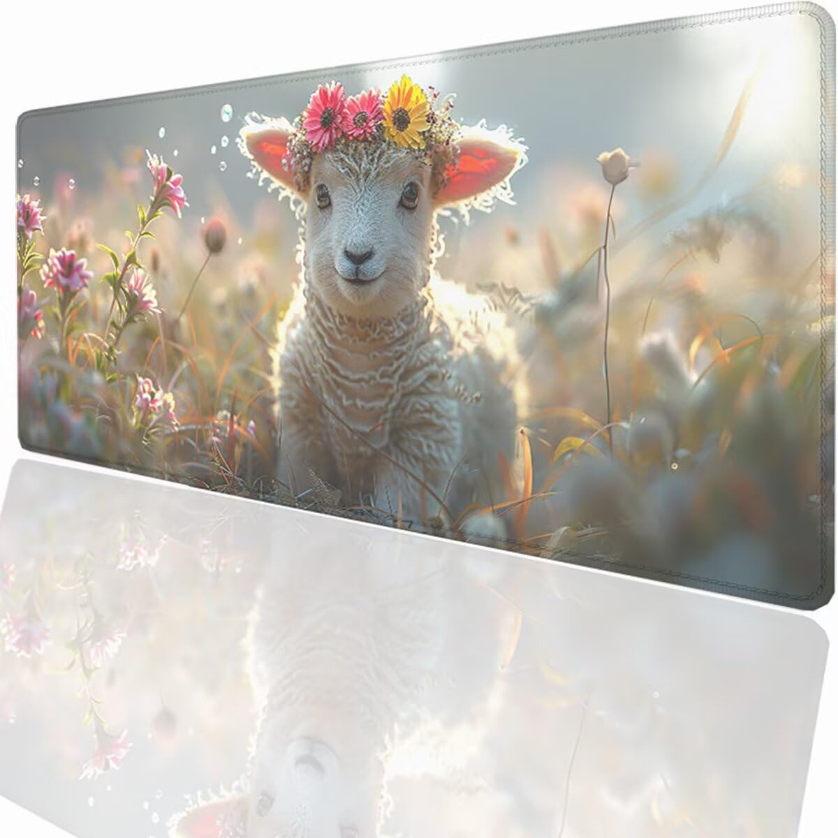 Tappetino per Mouse Gaming XXL 1200x600x3mm– Ufficio Mousepad Grande – Migliora la Velocità e la Precisione Tenuta Stabile Sottomano per Ufficio e Casa Accessori Scrivania Animale PjY11463 N-U