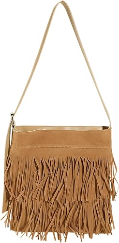 Tassels Crossbody Bag for Women, Retro Tote Bag, Fashions Handbag for Vacation T