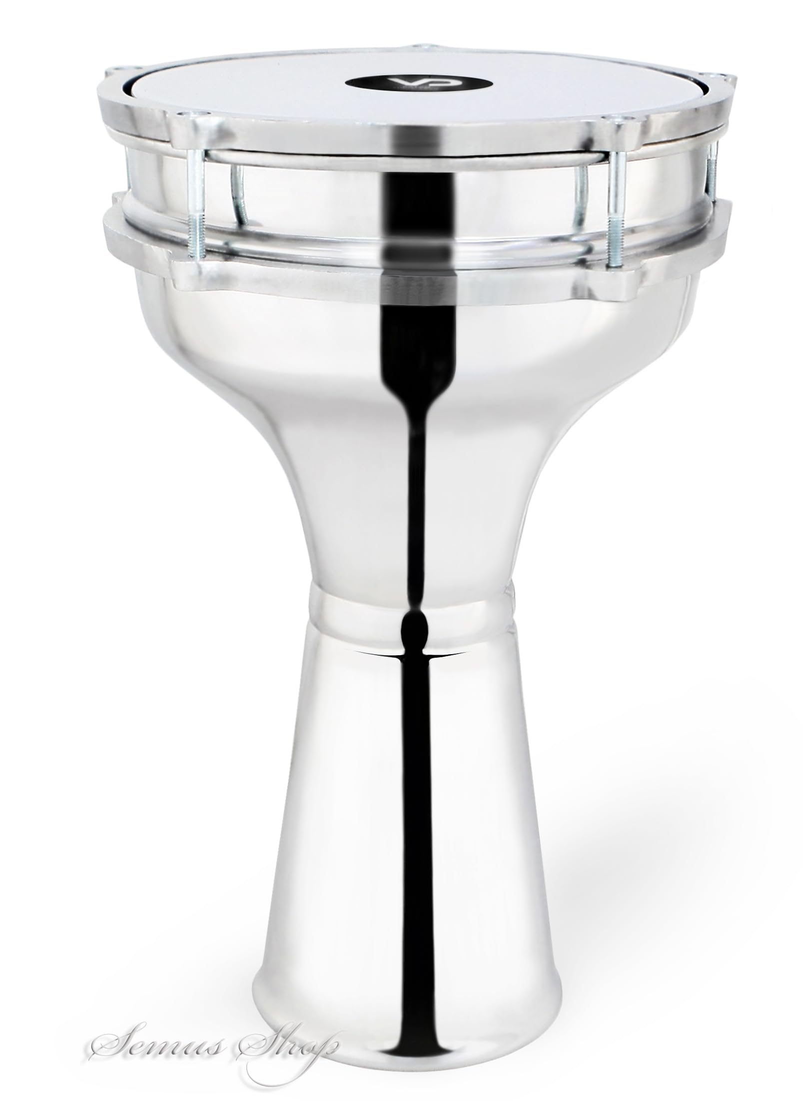 Darbuka in alluminio orientale 6 1/2" x 12 3/4" percussione, Darbuka turca