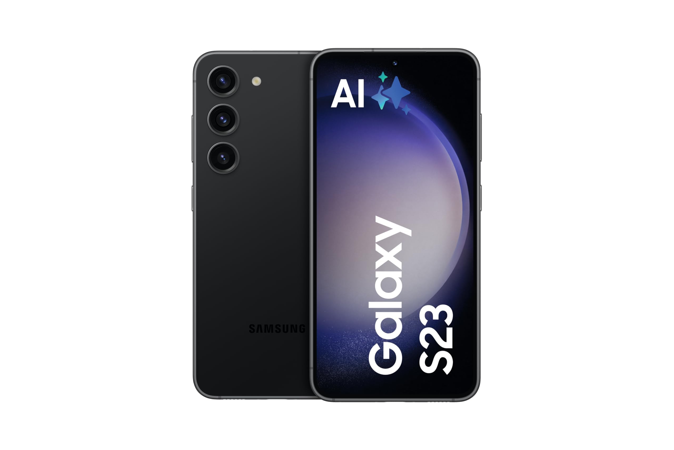 Samsung Galaxy S23 AI-Android-Smartphone, 256GB, 3.900mAh Akku, Smartphone ohne Vertrag Phantom Black inkl. 36 Monate Herstellergarantie [Exklusiv bei Amazon]