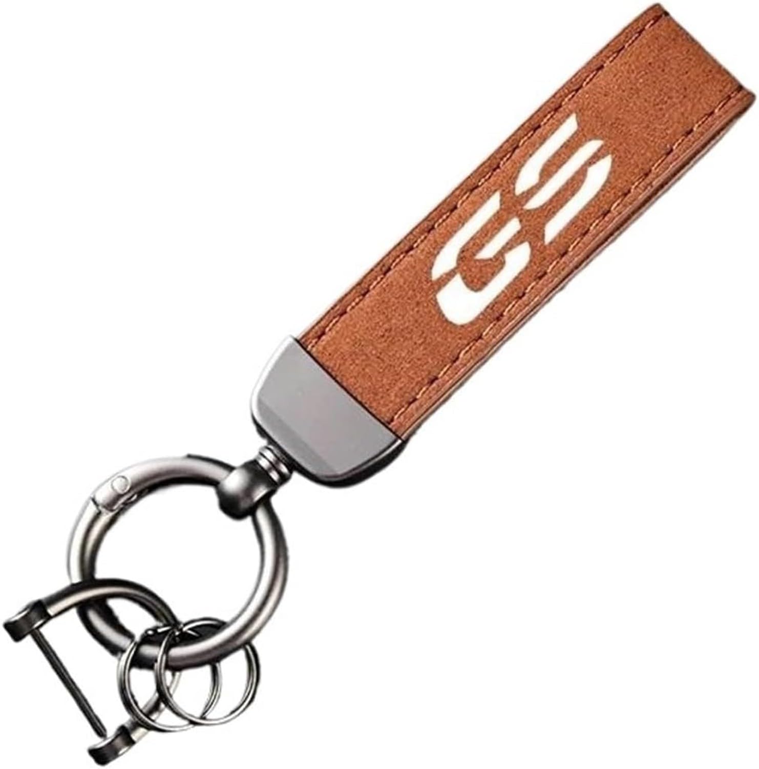XIUNYIE Leather Suede Motorcycle Key Ring For R1250GS R1200GS F750GS F800GS F850GS G310GS F650GS Accessories Keychain, C