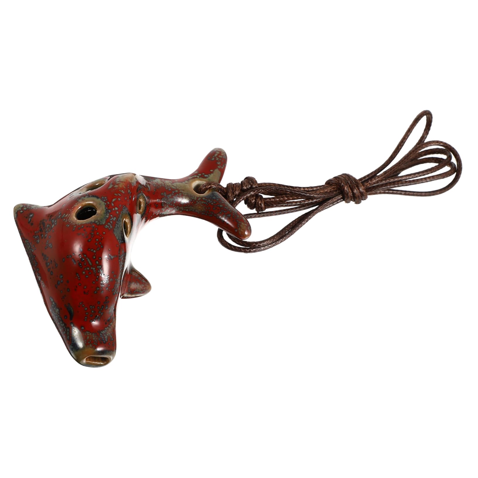 Hemoton Stylish Stl Ocarina White 6-hole for Fans Beginner Practice Instrument Random Color