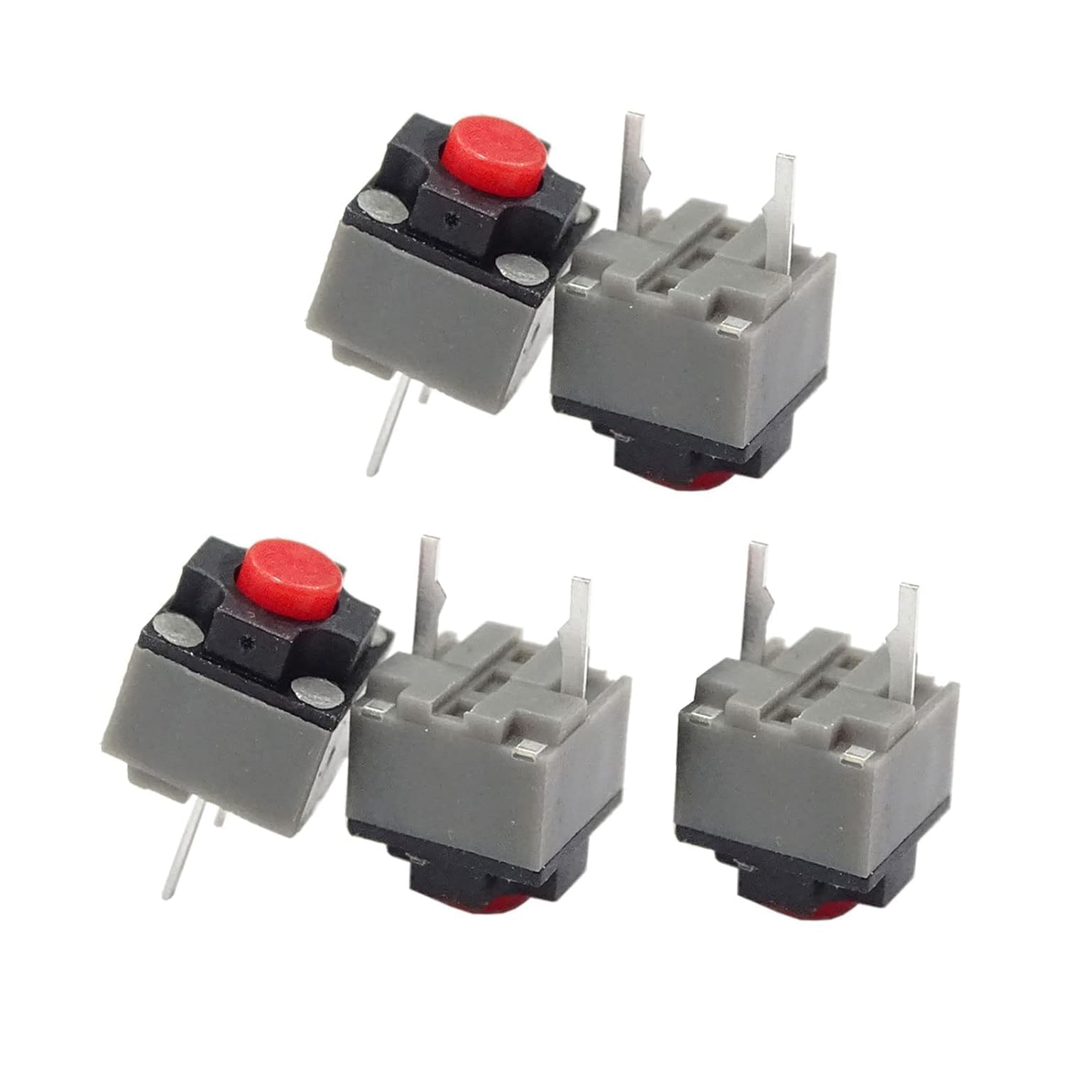 5Pcs Silent Tactile Switches, 6x6x7.3mm Square Micro Buttons for Mechanical Keyboards, Gaming Mouse and Industrial Control Panels and Low-Noise, Responsive Feel, Durable Design 5Pcs Silent Tactile Switches, 6x6x7.3mm Square Micro Buttons for Mechanical Keyboards, Gaming Mouse and Industrial Control Panels and Low-Noise, Responsive Feel, Durable Design