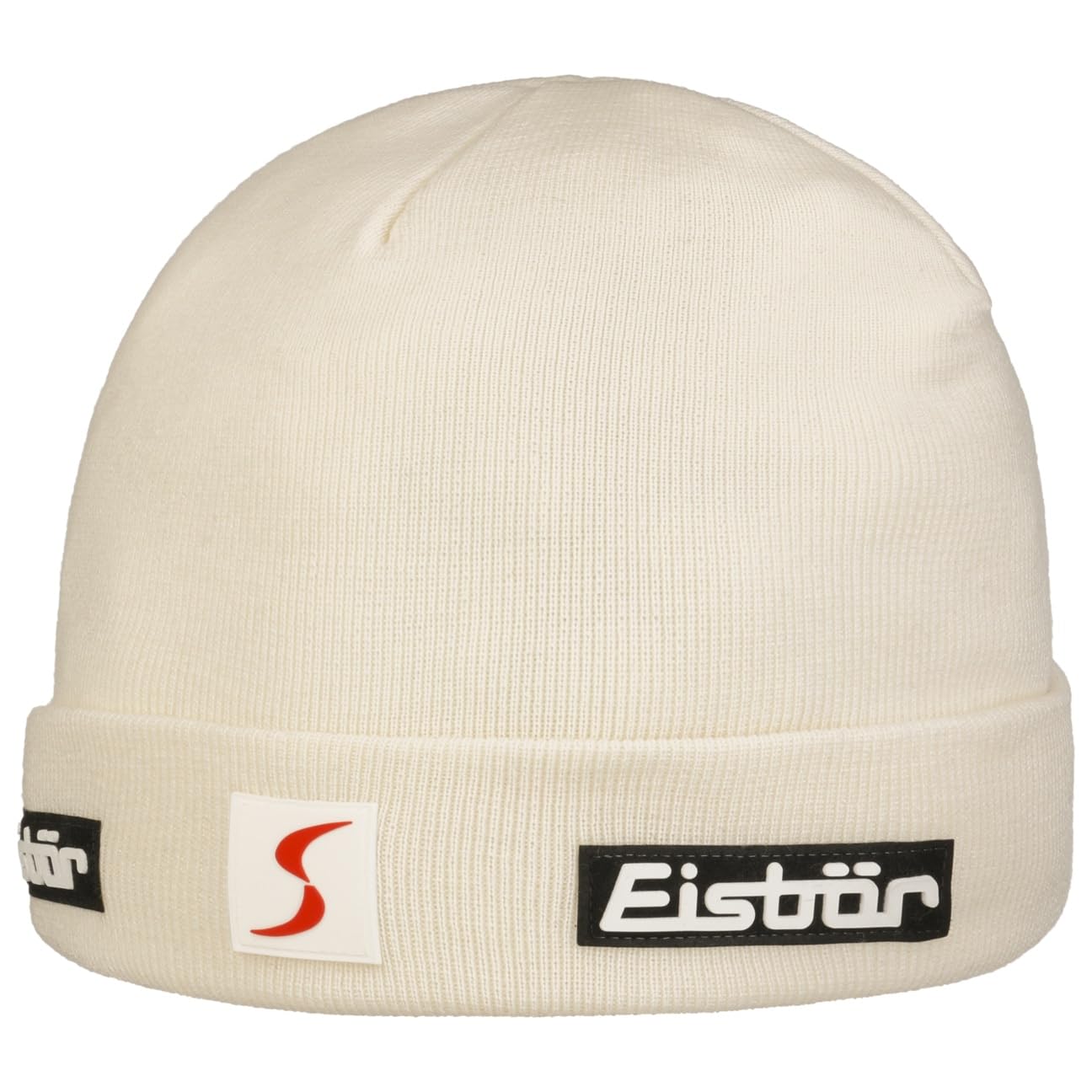 Eisbär Renan RL Skipool Beanie Hat with Cuff ski Wool (One Size - White)