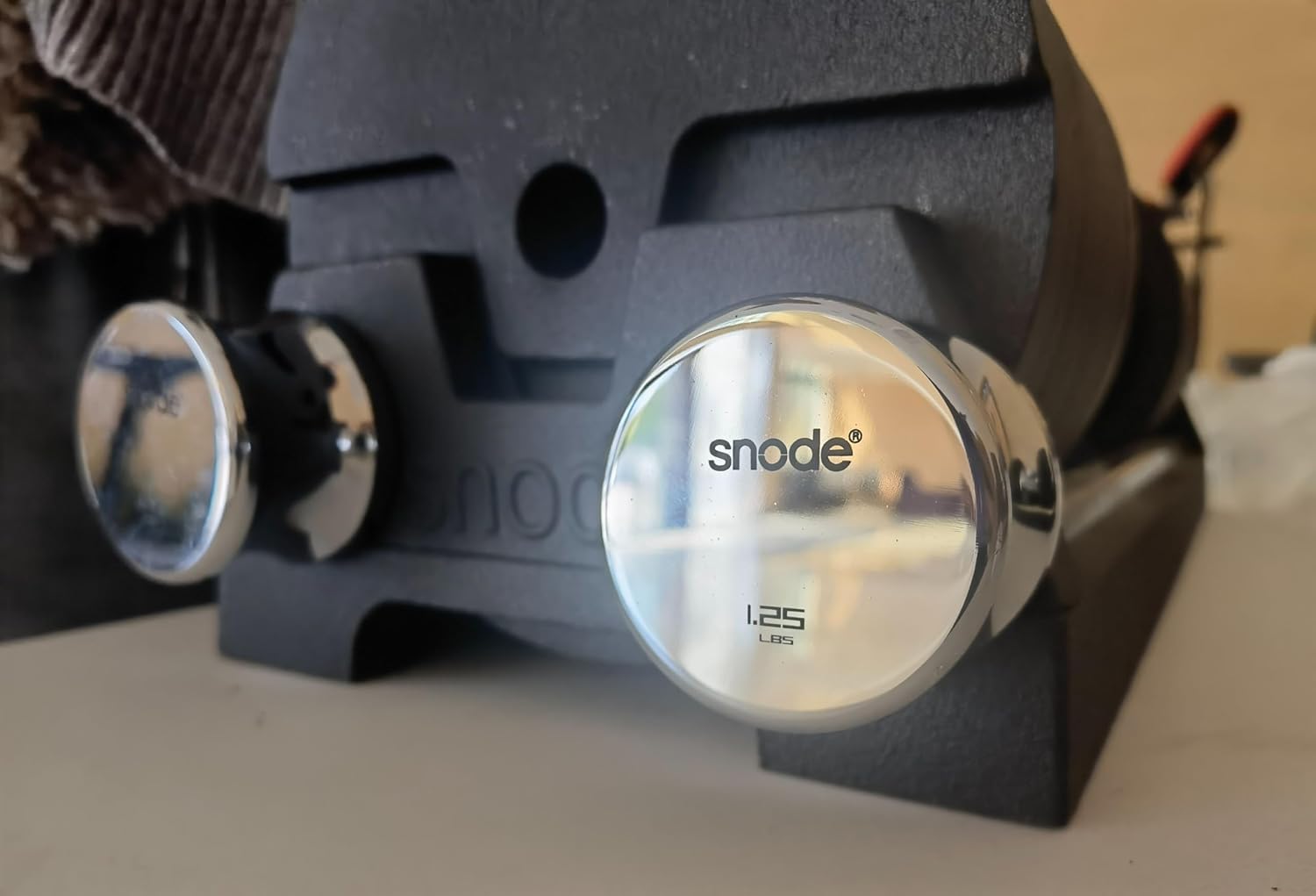 SNODE Gecoate magnetische gewichtsschijven voor SNODE gietijzeren verstelbare halters of andere ijzeren halters, verpakking van 8 (elk 1,25 lb per stuk