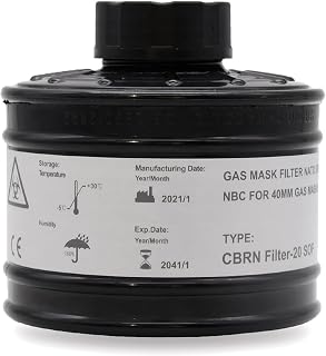 Gas Mask Filter NATO Specifications NBC for 40mm CBRN Filter NATO with Longest Shelf Life. 20 Years
