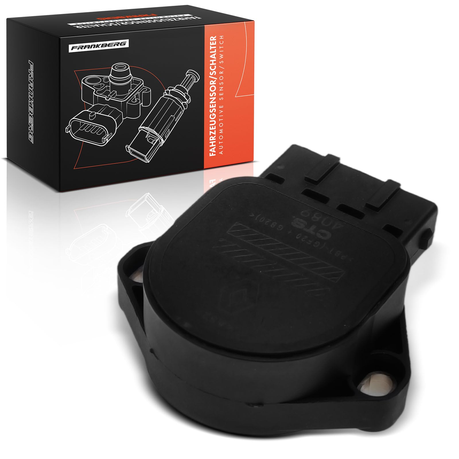 Frankberg Sensor de posición del acelerador 6-Polos Compatible con M.e.g.a.n.e II Touring KM0/1 Kangoo KC0/1 Scénic II JM0/1 M.e.g.a.n.e II Coupé-cabrio EM0/1 Grand Scénic II JM0/1 Replace# 8200139460
