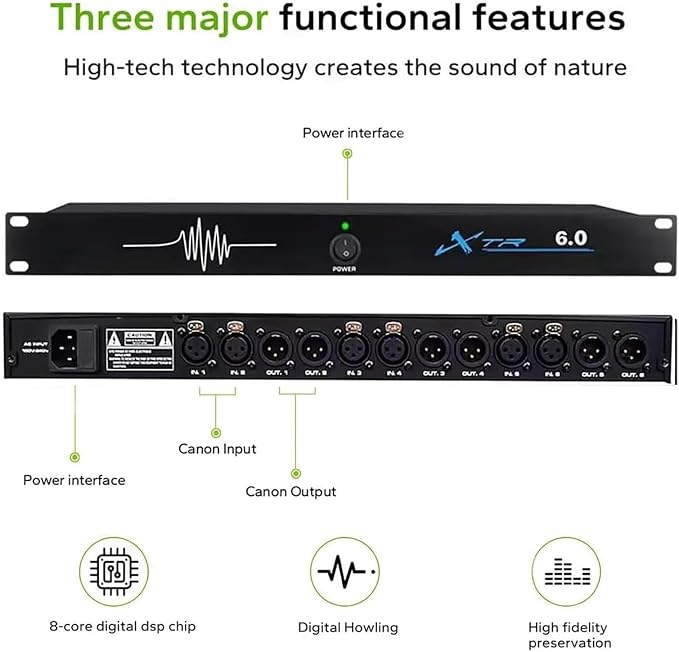 Supresor Profesional de Retroalimentación y Procesador de Audio miniatura 5
