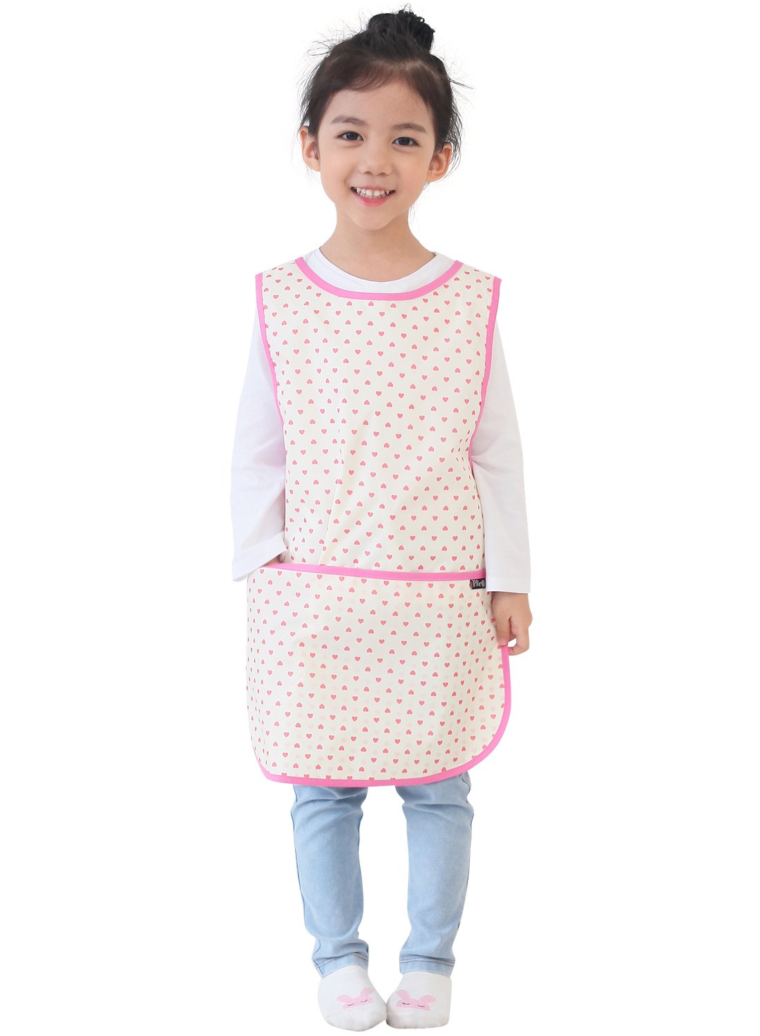Plie Kids Painting Apron – Waterproof Art Smock for Toddlers & Preschoolers, Messy Play, Baking, Crafts, Cooking, Mealtime