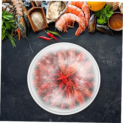 Bandeja redonda blanca melamina para sushi 21 cm miniatura 5