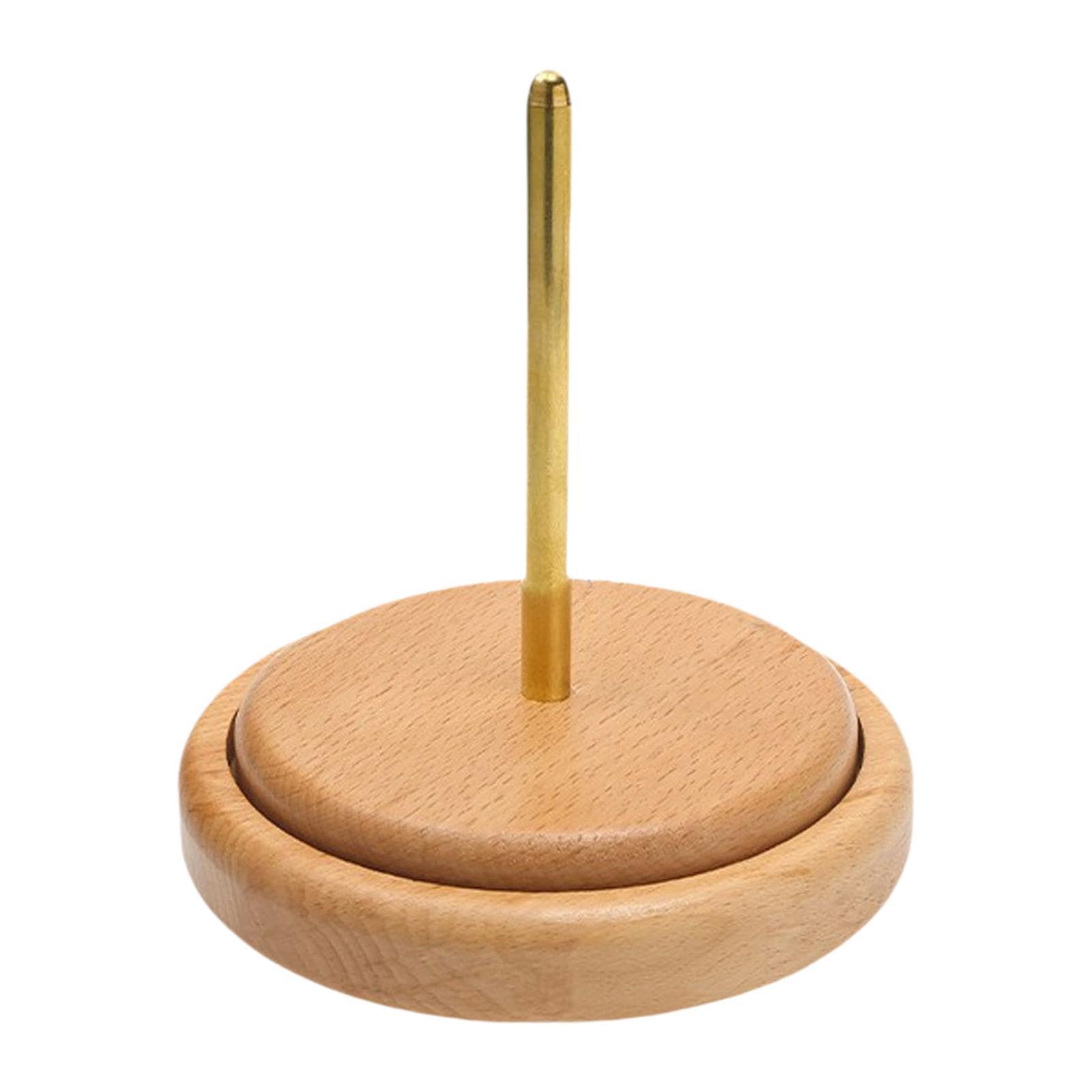 Soporte de Madera para Ovillos de Hilo, Organizador de Cintas, Enrollador de Regalos Portátil, Accesorio para Bordado, Manualidades, Tejido, Lana Y Co, Grande